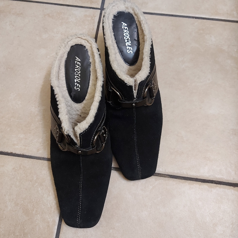 Aerosoles "Cinch Shearly" or "Snapestry" Clogs — Size 8 1/2